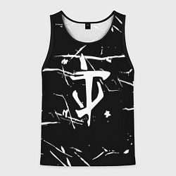 Мужская майка без рукавов Doom logo штрихи