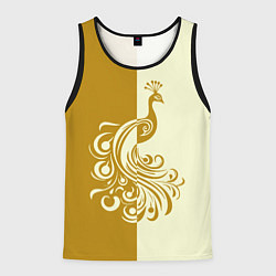 Майка-безрукавка мужская Жар-птица в золотом, цвет: 3D-черный