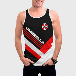 Майка-безрукавка мужская Umbrella - classic uniform, цвет: 3D-белый — фото 2