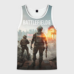 Майка-безрукавка мужская Битва за Бруклин из Battlefield 6, цвет: 3D-белый