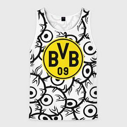 Майка-безрукавка мужская Borussia глаза текстура, цвет: 3D-белый