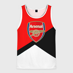 Майка-безрукавка мужская Arsenal geometry sport, цвет: 3D-белый