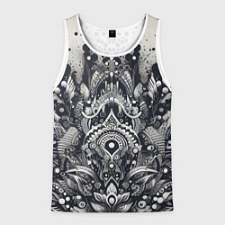 Майка-безрукавка мужская Abstract pattern - graffiti, цвет: 3D-белый