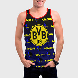 Майка-безрукавка мужская Borussia ninja x fortnite, цвет: 3D-красный — фото 2