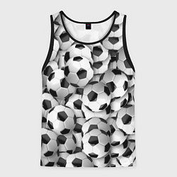 Майка-безрукавка мужская Игра в мяч, цвет: 3D-черный