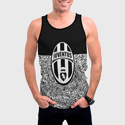 Майка-безрукавка мужская Juventus отпечатки текстура, цвет: 3D-черный — фото 2
