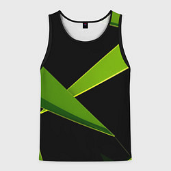 Мужская майка без рукавов Geometric neon