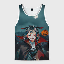 Майка-безрукавка мужская Вампирша МаоМао - Монолог Фармацевта аниме Хэллоуи, цвет: 3D-белый