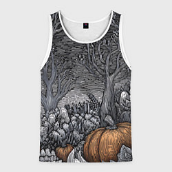 Майка-безрукавка мужская Осенние шалости духов, цвет: 3D-белый