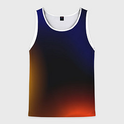 Майка-безрукавка мужская Color black red blue, цвет: 3D-белый