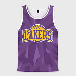 Майка-безрукавка мужская NBA Los Angeles Lakers, цвет: 3D-белый