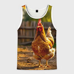 Майка-безрукавка мужская Золотой хранитель двора, цвет: 3D-белый