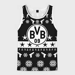Майка-безрукавка мужская Borussia x counter strike, цвет: 3D-белый