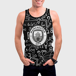 Майка-безрукавка мужская Манчестер сити математика, цвет: 3D-черный — фото 2