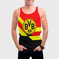 Майка-безрукавка мужская Borussia геомтерия спорт, цвет: 3D-белый — фото 2