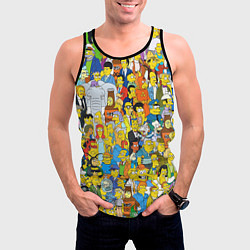 Майка-безрукавка мужская Simpsons Stories, цвет: 3D-черный — фото 2