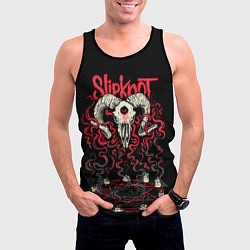 Майка-безрукавка мужская Slipknot, цвет: 3D-черный — фото 2