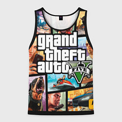 Майка-безрукавка мужская GTA 5: City Stories, цвет: 3D-черный
