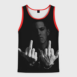 Майка-безрукавка мужская Eminem Fuck, цвет: 3D-красный