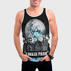 Майка-безрукавка мужская Linkin Park: Moon, цвет: 3D-белый — фото 2