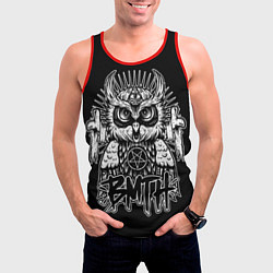 Майка-безрукавка мужская BMTH Owl, цвет: 3D-красный — фото 2
