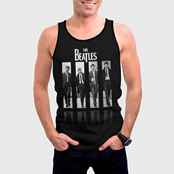 Майка-безрукавка мужская The Beatles: Man's, цвет: 3D-черный — фото 2