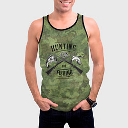 Майка-безрукавка мужская Hunting & Fishing, цвет: 3D-черный — фото 2