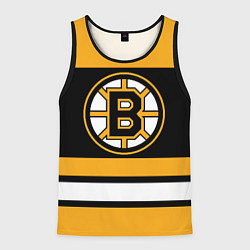 Майка-безрукавка мужская Boston Bruins, цвет: 3D-черный