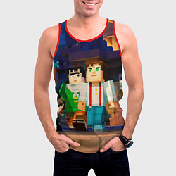 Майка-безрукавка мужская Minecraft Men's, цвет: 3D-красный — фото 2