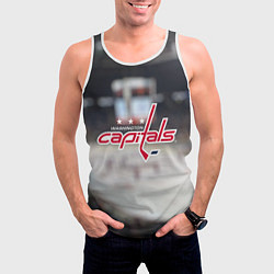 Майка-безрукавка мужская Washington Capitals, цвет: 3D-белый — фото 2