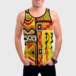 Майка-безрукавка мужская Африка, цвет: 3D-черный — фото 2