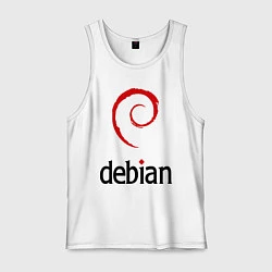 Мужская майка Debian