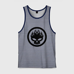 Майка мужская хлопок The Offspring: Sybmol, цвет: синяя тельняшка