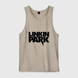 Майка мужская хлопок Linkin Park, цвет: миндальный