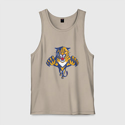 Майка мужская хлопок Florida Panthers, цвет: миндальный