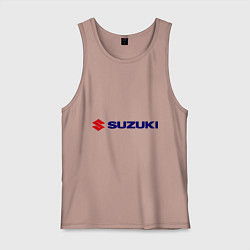 Майка мужская хлопок Suzuki, цвет: пыльно-розовый