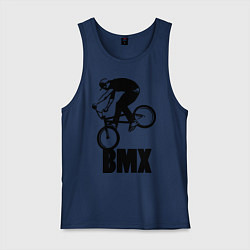 Майка мужская хлопок BMX 3, цвет: тёмно-синий