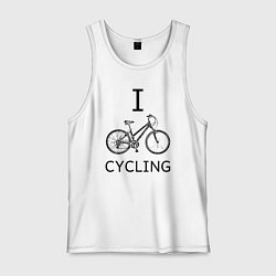 Мужская майка I love cycling