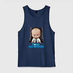 Майка мужская хлопок Boss Baby, цвет: тёмно-синий