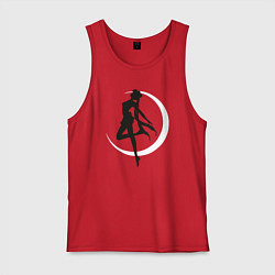 Майка мужская хлопок Луна, цвет: красный