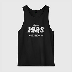 Майка мужская хлопок Limited Edition 1983, цвет: черный