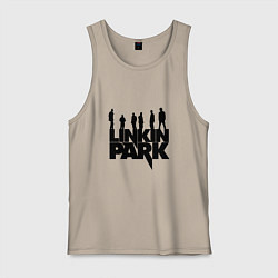 Майка мужская хлопок Linkin Park, цвет: миндальный