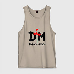 Майка мужская хлопок Depeche Mode Rose, цвет: миндальный