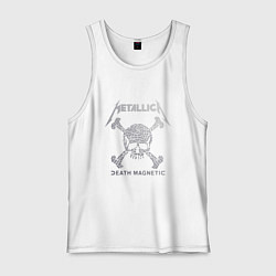Майка мужская хлопок Metallica: Death magnetic, цвет: белый