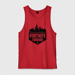 Майка мужская хлопок Fortnite Forever, цвет: красный