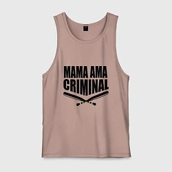 Мужская майка Mama ama criminal