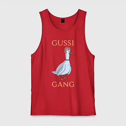 Майка мужская хлопок GUSSI GANG, цвет: красный