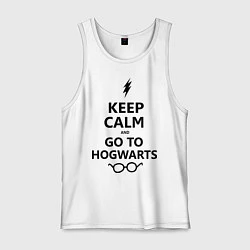 Мужская майка Keep Calm & Go To Hogwarts