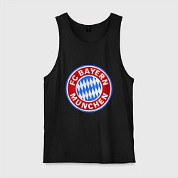 Майка мужская хлопок Bayern Munchen FC, цвет: черный