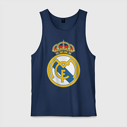 Майка мужская хлопок Real Madrid FC, цвет: тёмно-синий